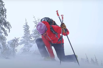 How To Fold Your Climbing Skins In The Wind